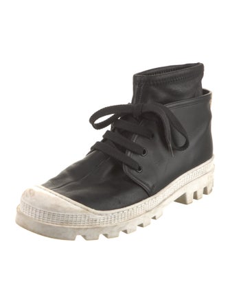 Loewe Leather Lace-Up Boots