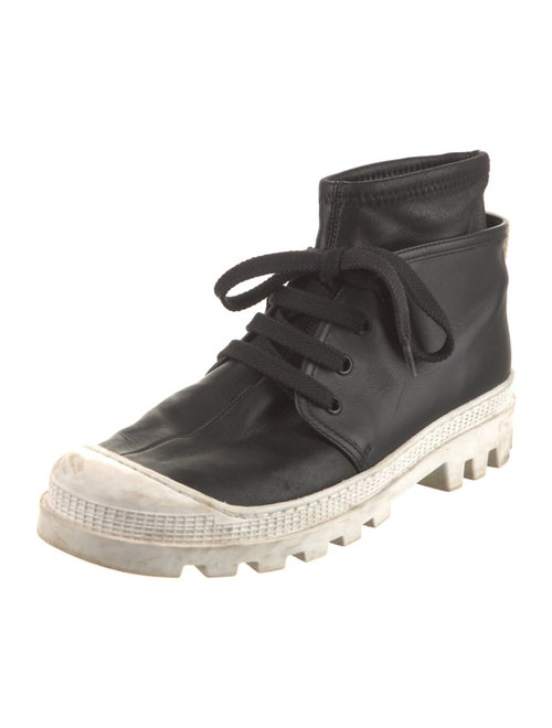 Loewe Leather Lace-Up Boots