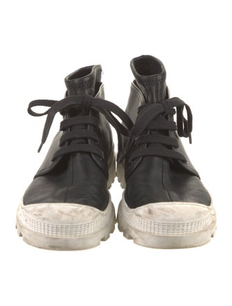 Loewe Leather Lace-Up Boots