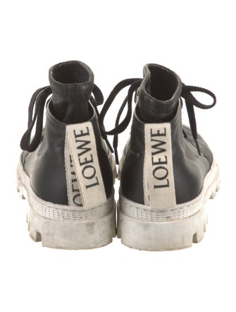 Loewe Leather Lace-Up Boots