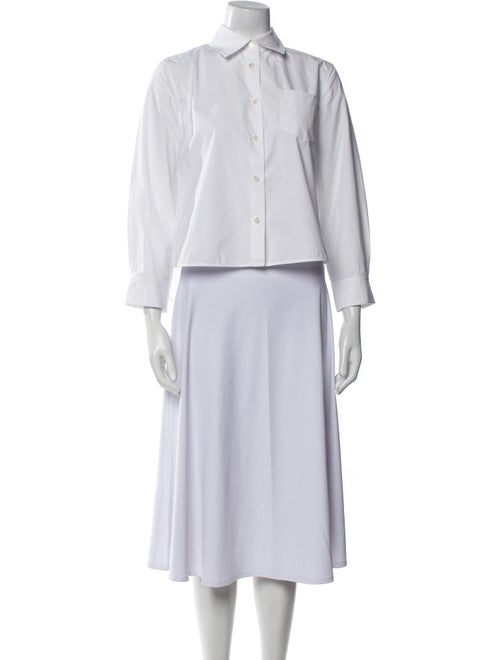 Loewe Three-Quarter Sleeve Button-Up Top