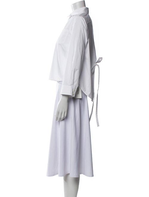 Loewe Three-Quarter Sleeve Button-Up Top