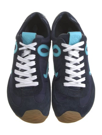 Loewe Suede Printed Athletic Sneakers