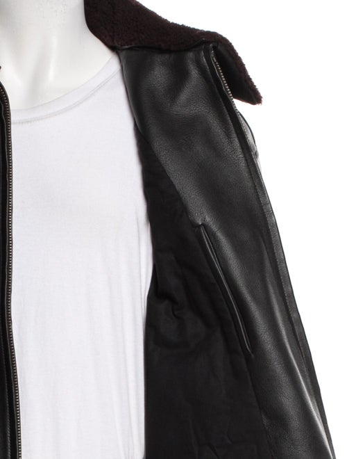 Loewe Signature Logo Lamb Leather Bomber Jacket