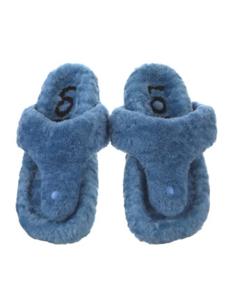 Loewe Shearling Slides