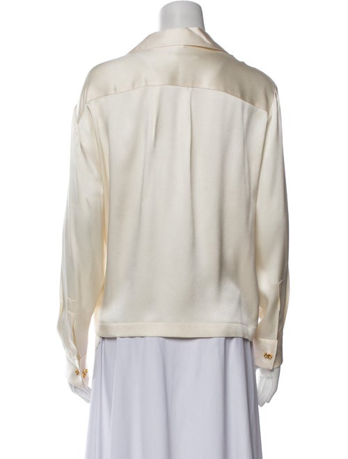 Loewe Silk V-Neck Button-Up Top