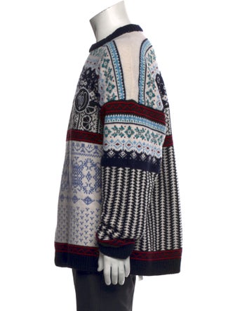 Eye/LOEWE/Nature Patchwork Wool Pullover