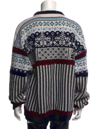 Eye/LOEWE/Nature Patchwork Wool Pullover