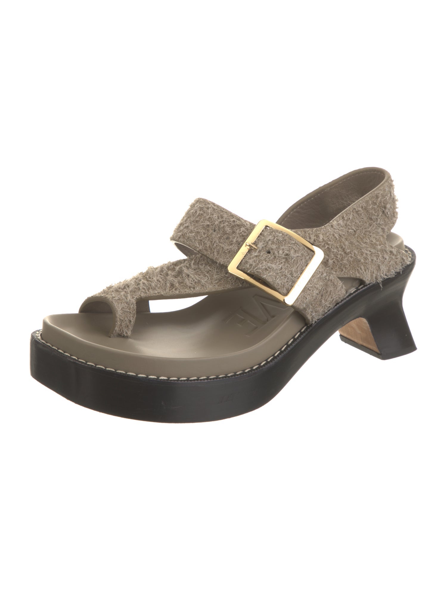 Loewe Suede Slingback Sandals