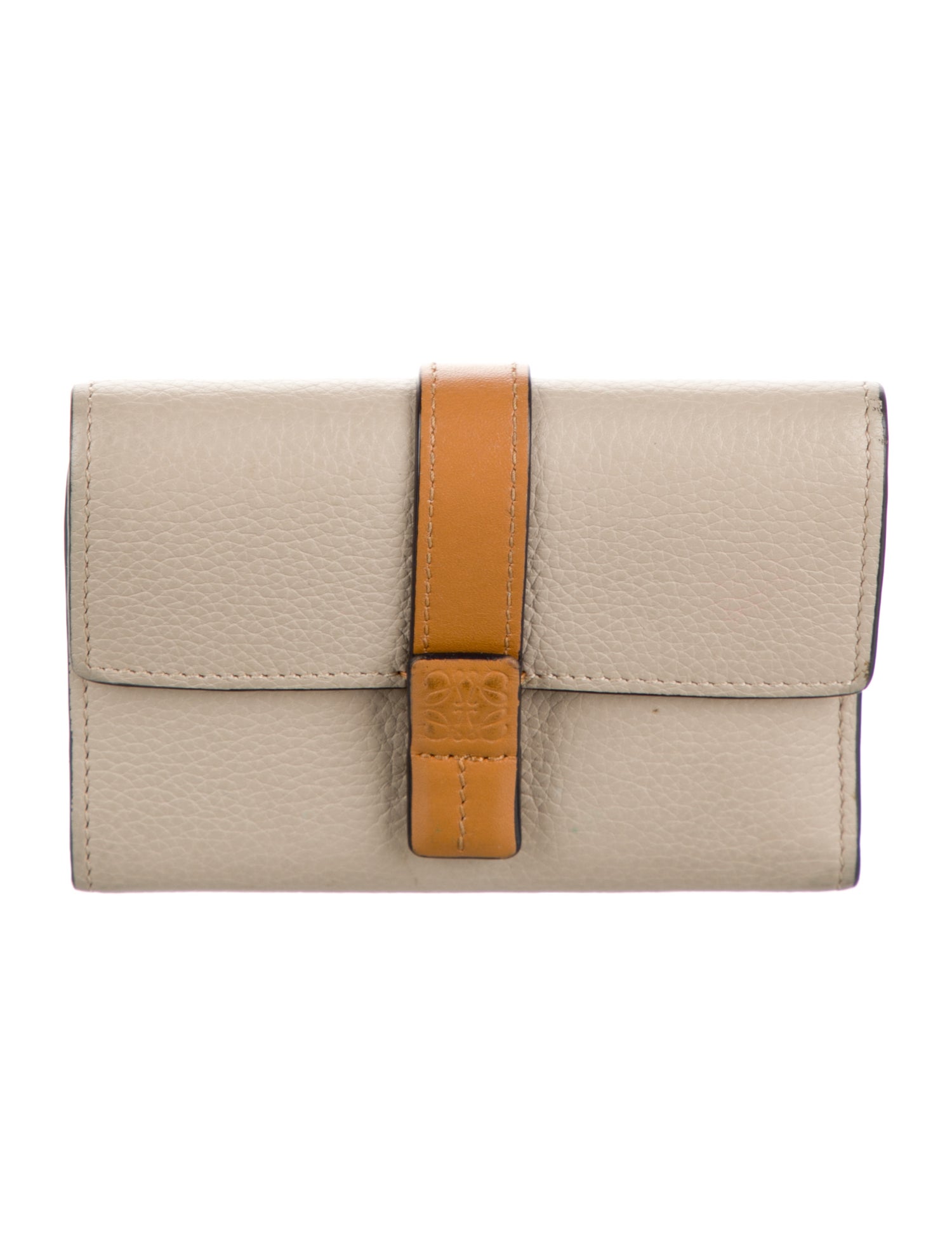 Loewe Vertical Compact Leather French Purse