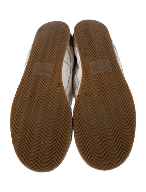 Loewe Leather Colorblock Pattern Sneakers