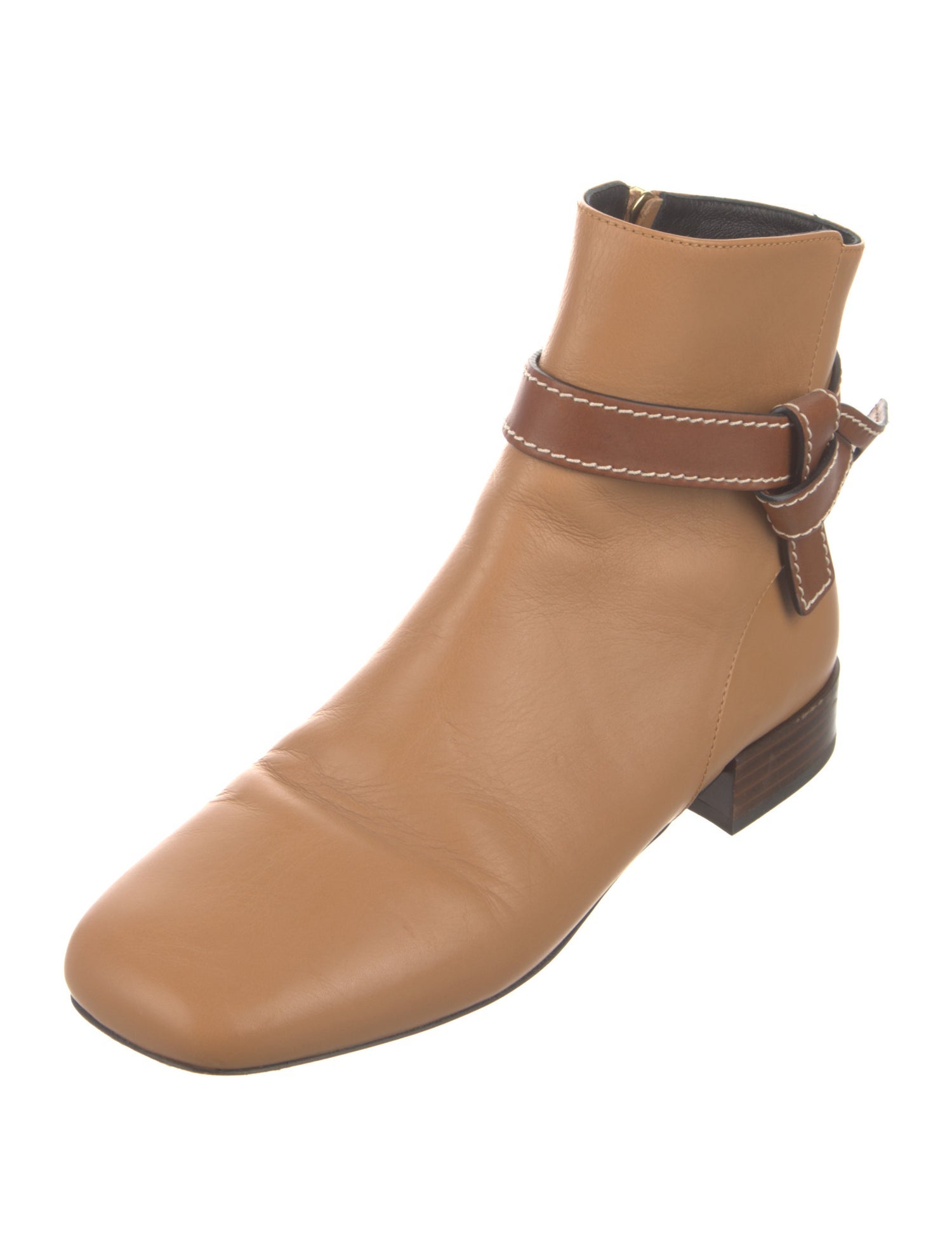 Loewe Leather Moto Boots