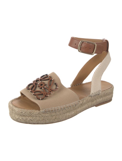 Loewe Canvas Colorblock Pattern Espadrilles