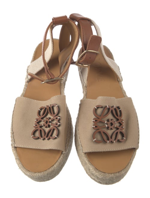 Loewe Canvas Colorblock Pattern Espadrilles