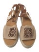 Loewe Canvas Colorblock Pattern Espadrilles