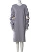 Loewe Crew Neck Midi Length Dress