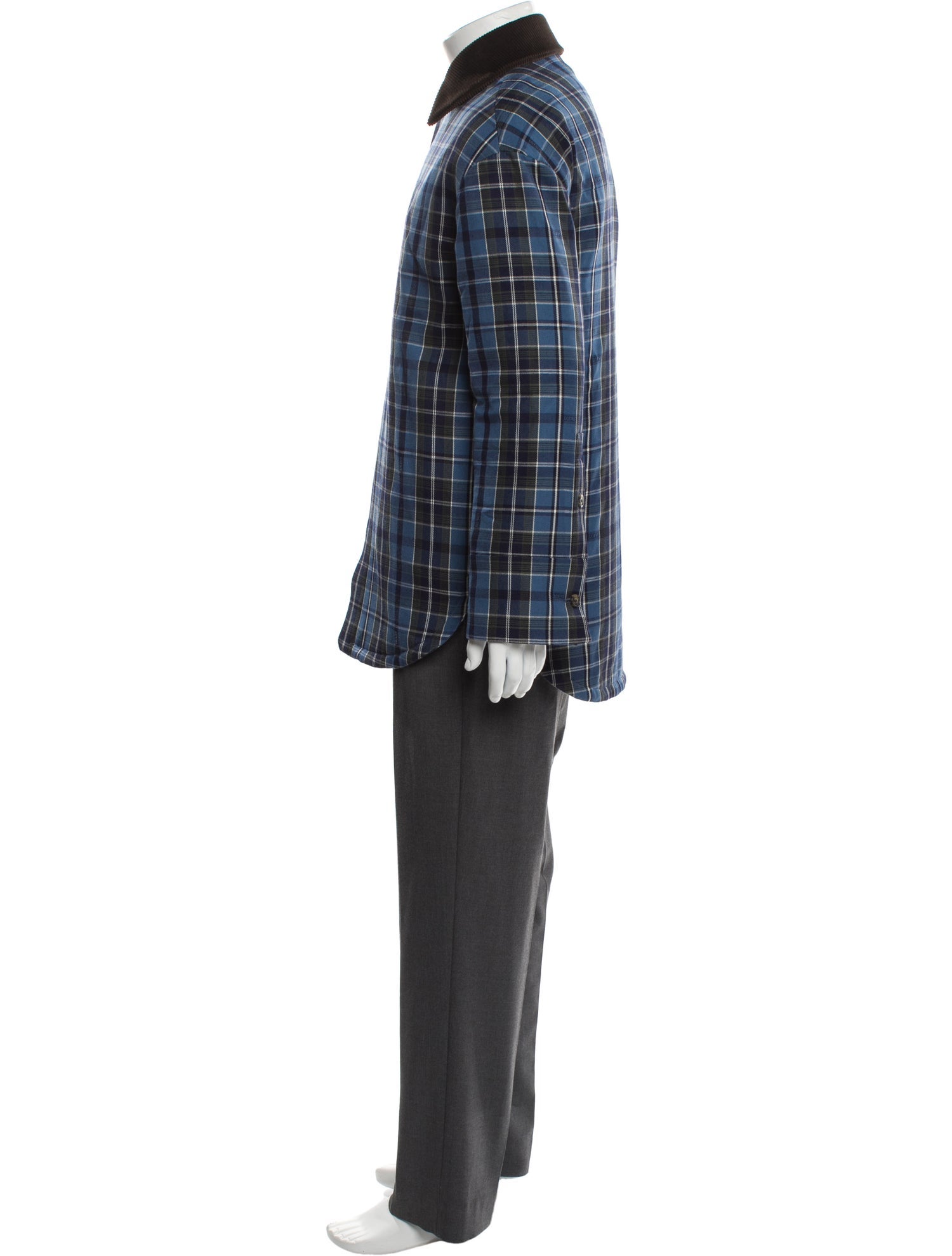 Loewe Wool Plaid Print Jacket w/ Tags