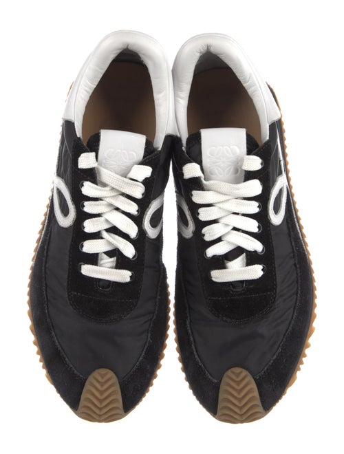 Loewe Leather Colorblock Pattern Sneakers
