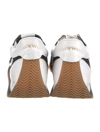 Loewe Leather Colorblock Pattern Sneakers