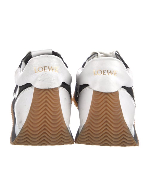 Loewe Leather Colorblock Pattern Sneakers