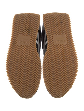 Loewe Leather Colorblock Pattern Sneakers