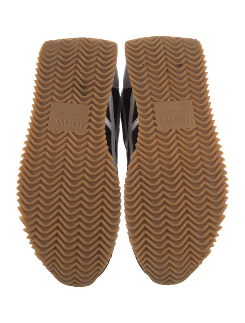 Loewe Leather Colorblock Pattern Sneakers