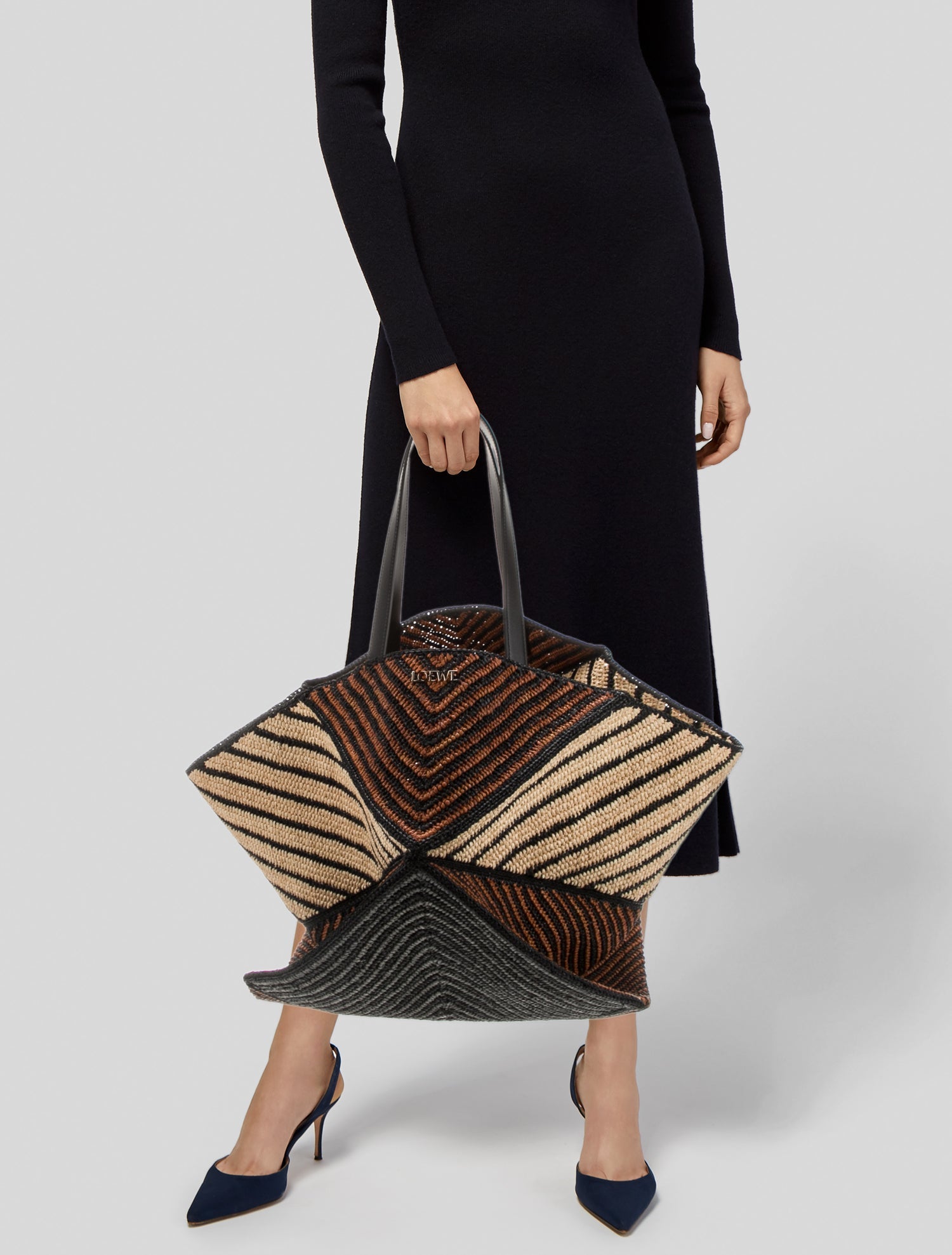 Loewe Raffia Puzzle Fold tote XXL w/ Tags