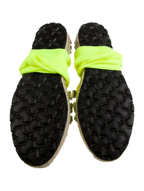 Loewe Canvas Crystal Embellishments Mules