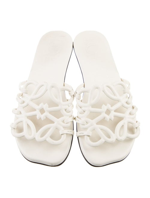 Loewe Leather Cutout Accent Slides