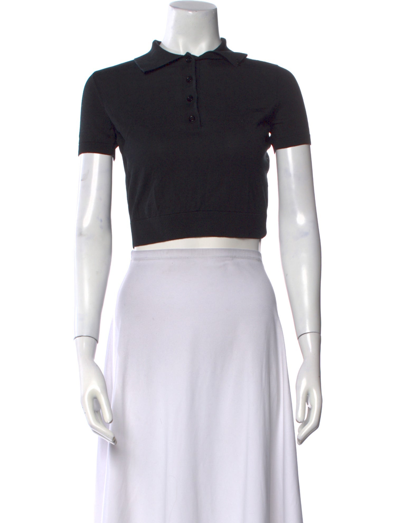 Loewe Anagram Mock Neck Crop Top