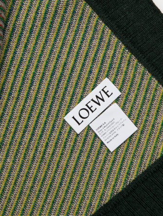 Loewe Wool Knit Throw Blanket