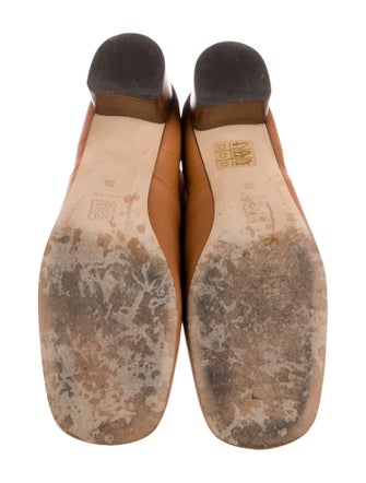 Loewe Leather Colorblock Pattern Combat Boots