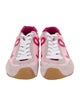 Loewe Suede Colorblock Pattern Sneakers
