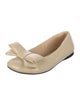 Loewe Leather Bow Accents Ballet Flats