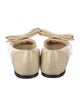 Loewe Leather Bow Accents Ballet Flats