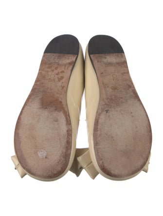 Loewe Leather Bow Accents Ballet Flats