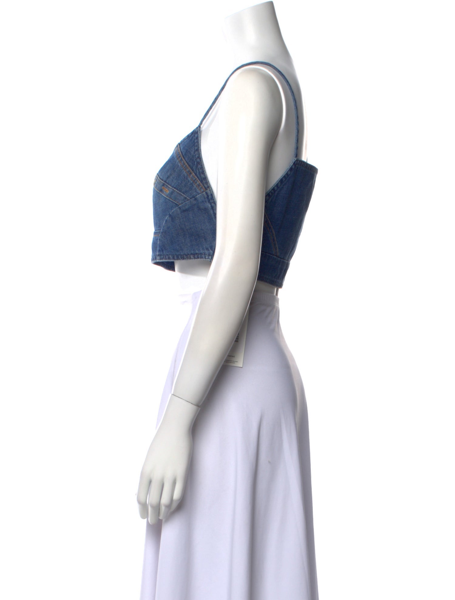 Loewe V-Neck Sleeveless Crop Top