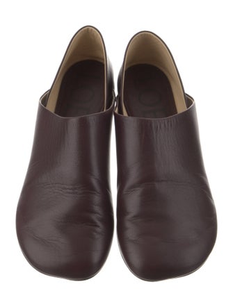 Loewe Leather Cutout Accent Mules