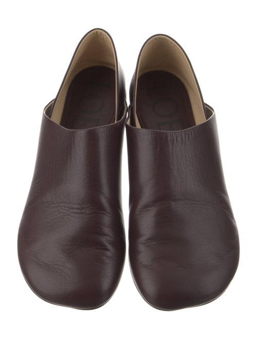 Loewe Leather Cutout Accent Mules