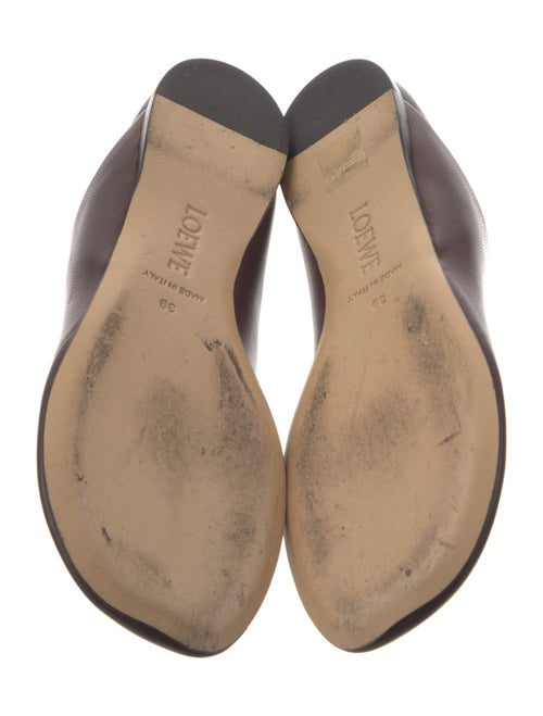 Loewe Leather Cutout Accent Mules