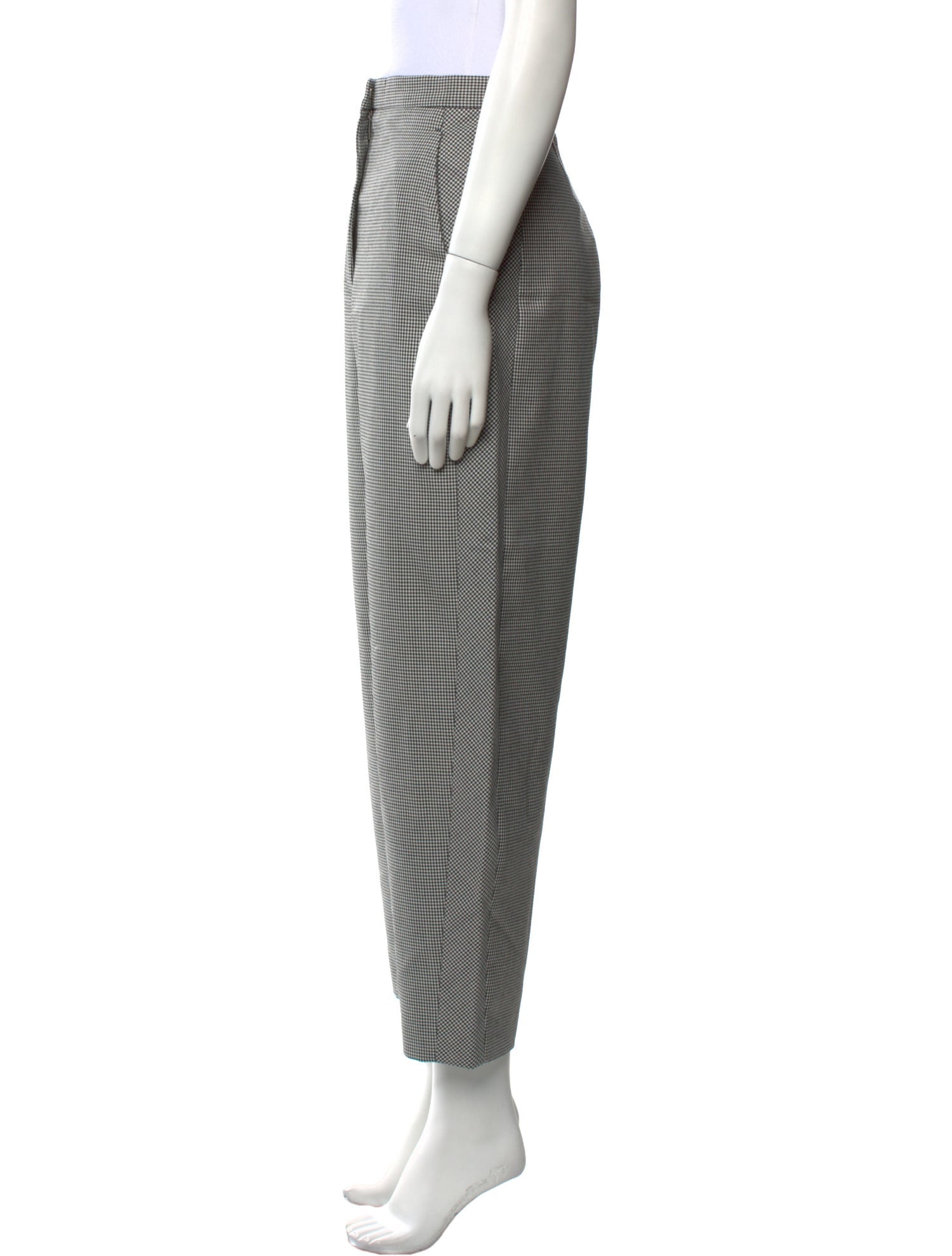 Loewe Plaid Print Straight Leg Pants