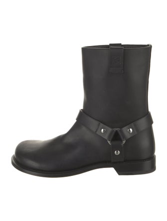 Loewe Leather Chain-Link Accents Boots