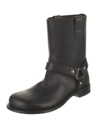 Loewe Leather Chain-Link Accents Boots