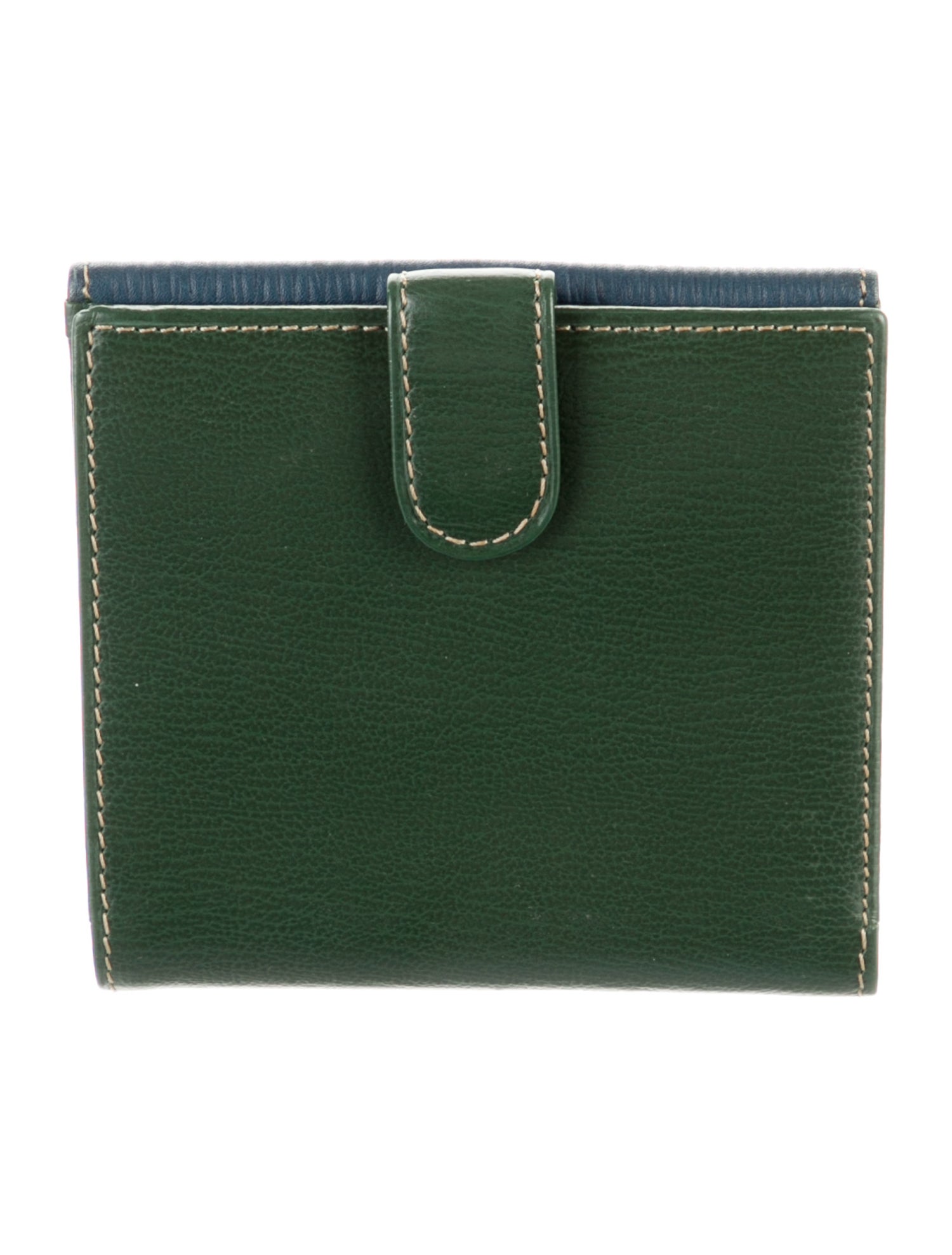 Loewe Leather Colorblock Pattern Wallet