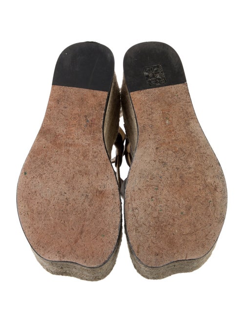 Loewe Leather Colorblock Pattern Espadrilles