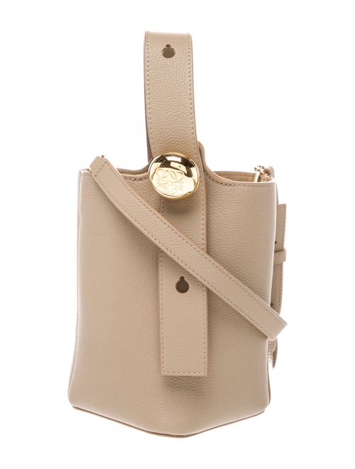 Loewe Leather Mini Pebble Bucket Mini 2024