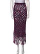 Loewe Paula's Ibiza Tweed Pattern Midi Length Skirt