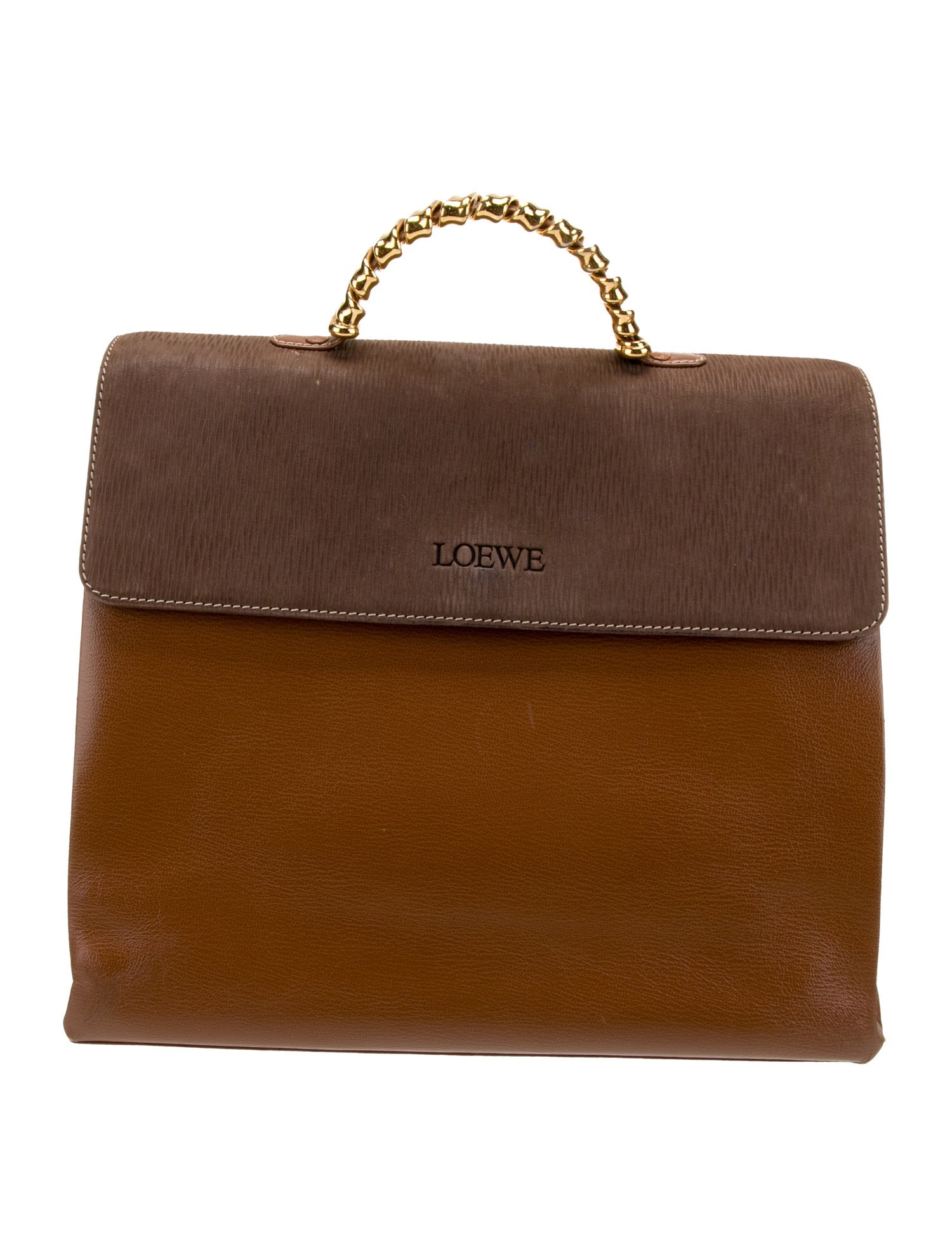Loewe Leather Top Handle Bag
