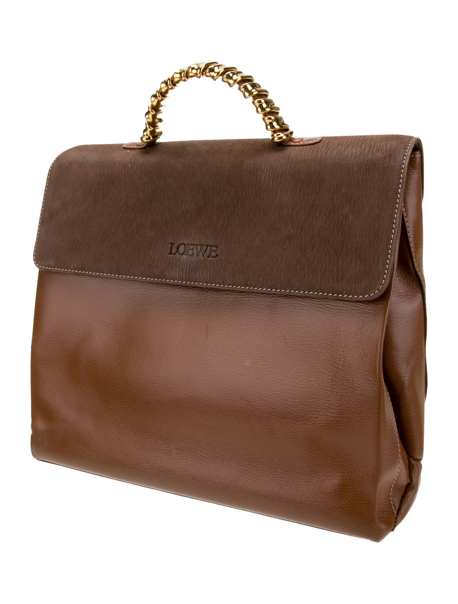 Loewe Leather Top Handle Bag