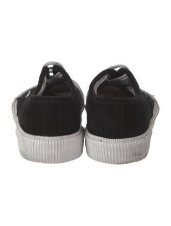 Loewe Canvas Embroidered Accent Sneakers